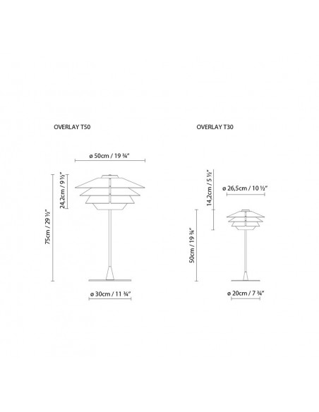 Lámpara de mesa Overlay