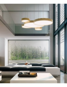 Castle S pendant light - Blux - Round & minimalistic pendant light, LED 3000K 