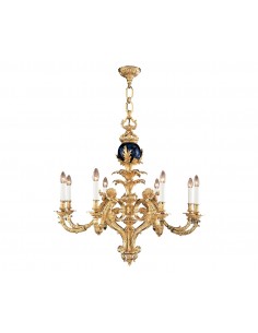 18933 pendant light – Mariner – Antique gold finish, 8 E14 lights, Diameter: 90 cm