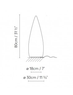 Kanpazar outdoor floor lamp - B.lux - White portable lamp, vandal-resistant design, cable: 3.5 m