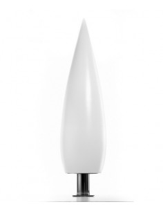 Kanpazar D outdoor floor lamp - B.lux - White lamp, UV-resistant, 170 cm