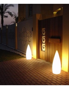 Kanpazar outdoor floor lamp - B.lux - White decorative light, height: 80cm/150 cm