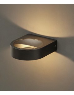 Plaça wall light - Nexia - Semicircular outdoor lamp, ambient lighting