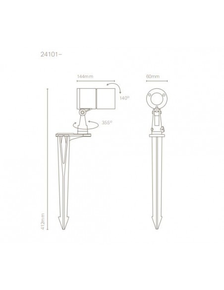 Baliza de Exterior Ronda 41,2 cm – Nexia