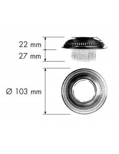 Roma recessed ceiling light - Fede - Classic round light, Ø 10.3 cm