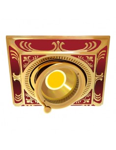 Siena recessed ceiling light - Fede - Square lamp, classic style
