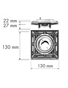 Foco empotrable de techo Siena Square – Fede 2