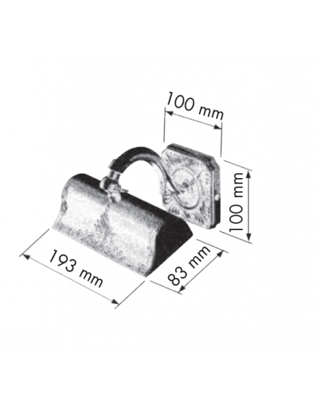 Aplique de pared iluminacuadros clásico Siena Small – Fede