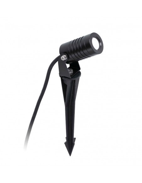 Lámpara proyector orientable con estaca negro – Balder – Faro