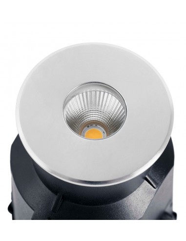 Lámpara LED empotrable de suelo níquel mate – Taro – Faro
