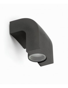 Klamp 1 wall light - Faro - Outdoor light IP44, grey finish 2
