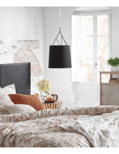 Tree pendant light - Faro - Contemporary pendant light, black or white fabric shade                         
