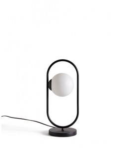 Pea table lamp - Massmi - Spherical lampshade, iron base