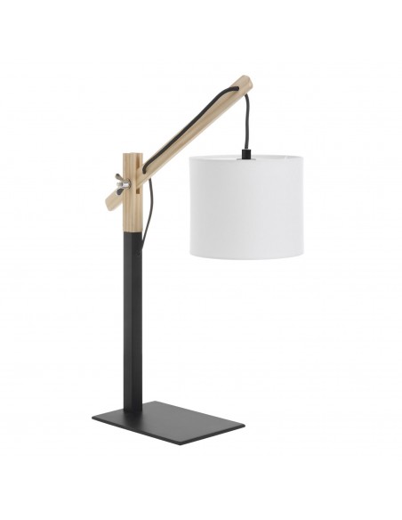 Steel and wood table lamp - Britta - Exo - Novolux