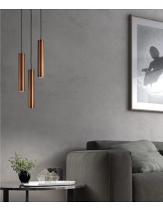 Tania ceiling pendant light - Novolux Lighting (Exo) - Tubular pendant Ø5.5 cm