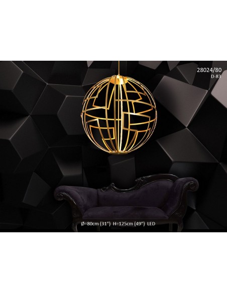 Spherical pendant lamp Malevich – MYO