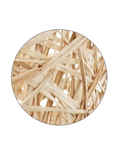Beige natural fiber pendant light Ø 45 cm - Vimet - Exo - Novolux