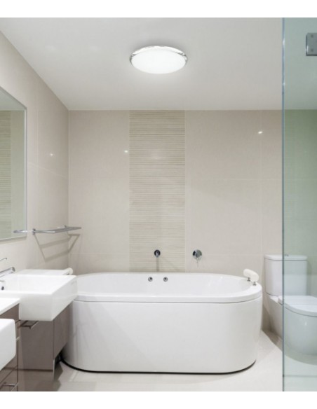 IP44 Bathroom steel ceiling light - Carpi - Exo - Novolux