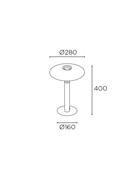 Lámpara de mesa H – Leds C4