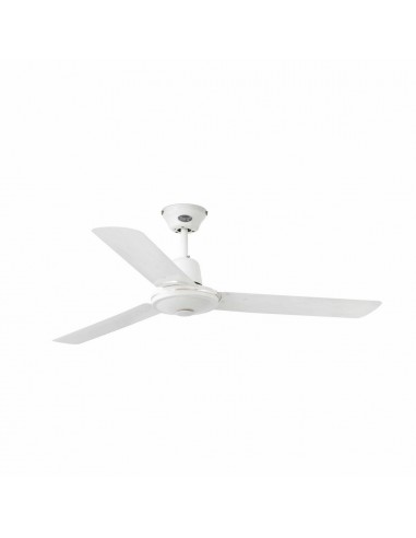 Ventilador de techo sin luz acabado blanco con 3 palas y velocidades Ø 120 cm – Eco Indus – Faro