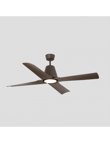 Ventilador de techo para exterior e interior en 3 acabados / 6 velocidades / con o sin luz – Typhoon – Faro
