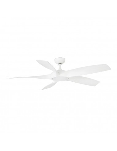Ventilador de techo con luz acabado blanco con 5 palas y motor DC – Cocos – Faro
