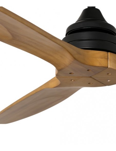 Ventilador de techo negro sin luz con 3 palas y 3 velocidades – Alo – Faro