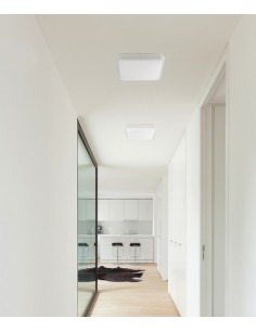 Plafón de techo gris LED 3000K en 3 tamaños - Iris - Faro