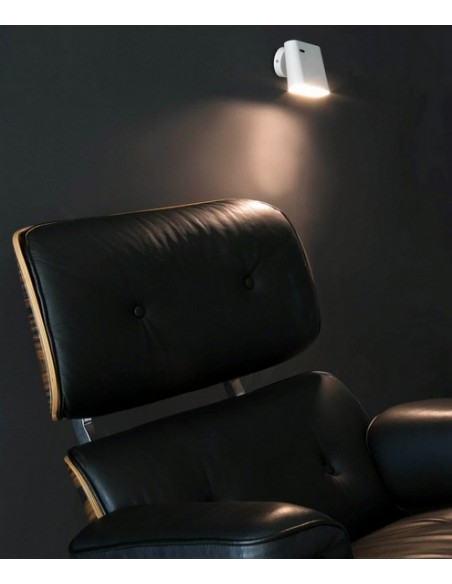 Aplique de pared moderno LED con pantalla orientable - Aurea - Faro
