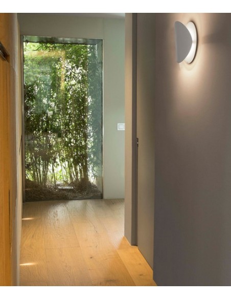 Aplique de pared moderno blanco orientable - Ovo - Faro Aplique de pared moderno blanco orientable - Ovo - Faro