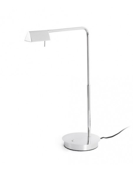Metal table lamp with 350° adjustable LED intensity and 3 finishes