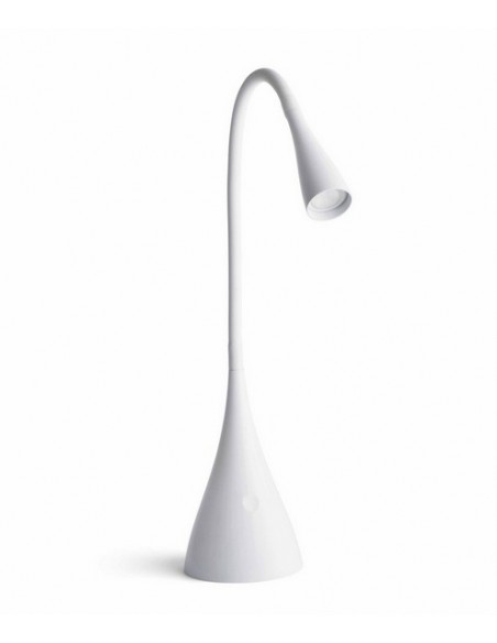 Lámpara de mesa de metal LED regulable en intensidad en 2 acabados 4000K – Lena – Faro