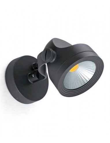 Lámpara LED proyector gris oscuro orientable 90º – Alfa – Faro