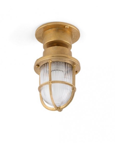 Lámpara plafón/sobremuro estilo clásico latón – Mauren – Faro