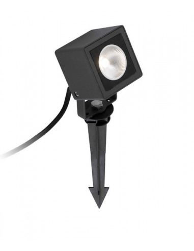 Proyector orientable con estaca de luz cálida – Sobek – Faro