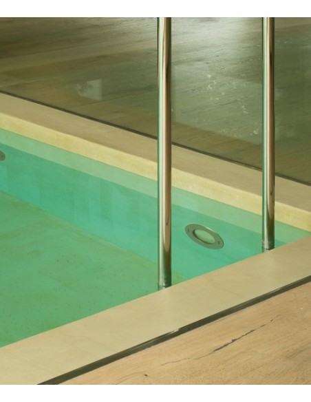 Lámpara empotrable inoxidable uso exclusivo piscinas – Edel – Faro