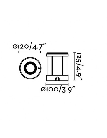 Lámpara empotrable inoxidable 50W – Tecno-6 – Faro