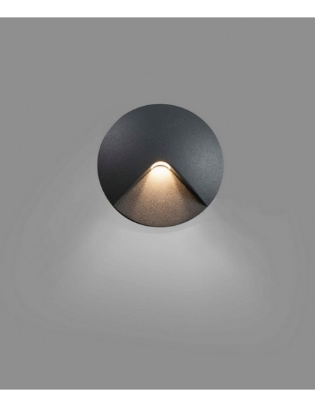 Lámpara empotrable gris oscuro – Uve – Faro