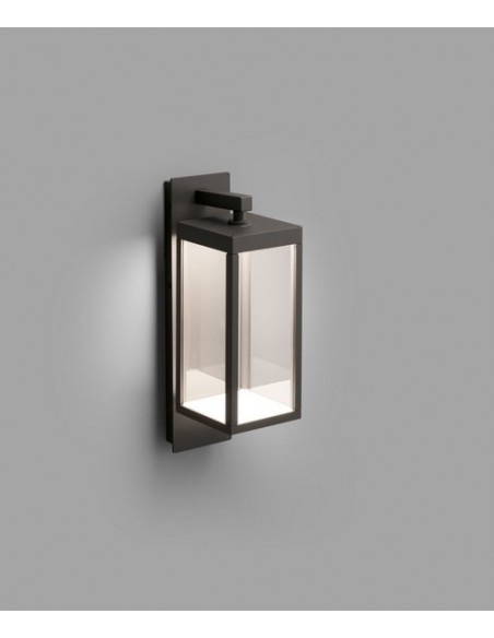 Lámpara LED aplique clásica gris oscuro – Kerala – Faro