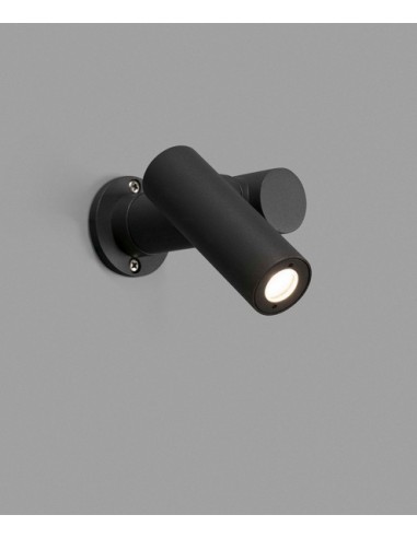 Lámpara sobremuro orientable gris oscuro – Spy-1 – Faro