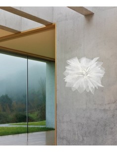 Fluo pendant light - a-emotional light - White designer light, galvanised steel