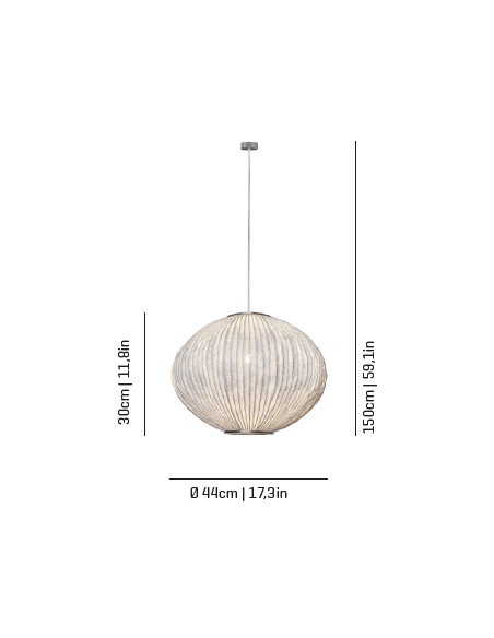 Lámpara colgante LED/E27 diferentes tamaños y colores – Coral Seaurchin – Arturo Álvarez