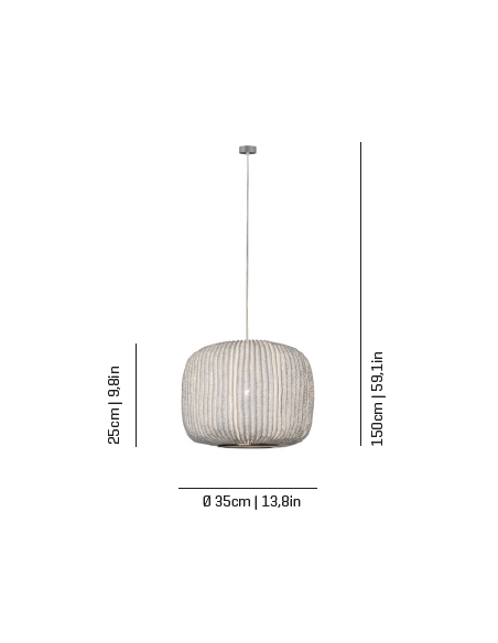 Lámpara colgante E27/LED diferentes colores – Coral Sea – Arturo Álvarez