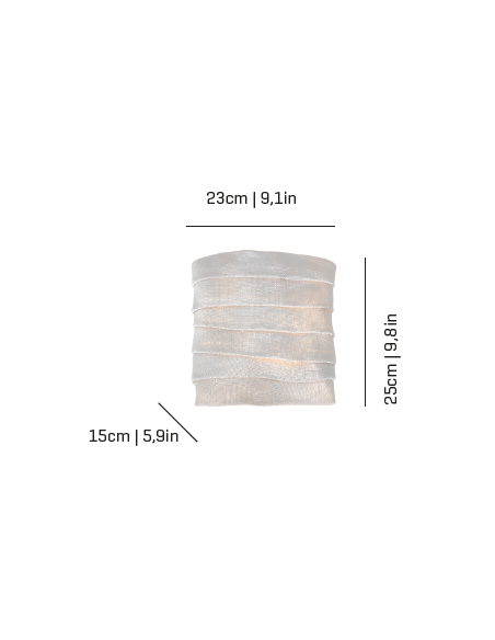 Aplique de pared G9/LED diferentes colores – Cala – Arturo Álvarez