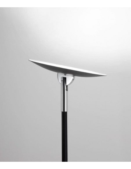 Pie de salón LED con lector en acero disponible en diferentes acabados – Lux – Pujol Iluminación
