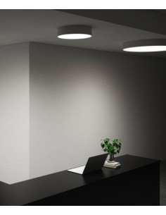 Plafón de techo LED en aluminio y disponible en 2 acabados y 3 dimensiones – Plafo – Pujol Iluminación 2