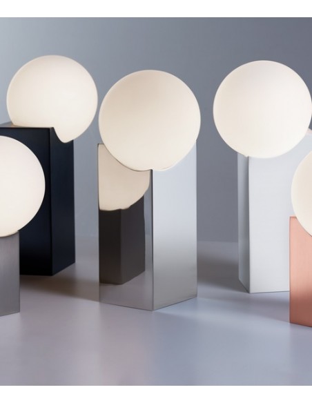 Lámpara de mesa moderna en 2 tamaños y 5 colores - Cub - Pujol Iluminación