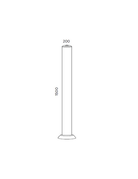 Lámpara de pie de pergamino poliester regulable 150 cm - Giravolt - Pujol Iluminación