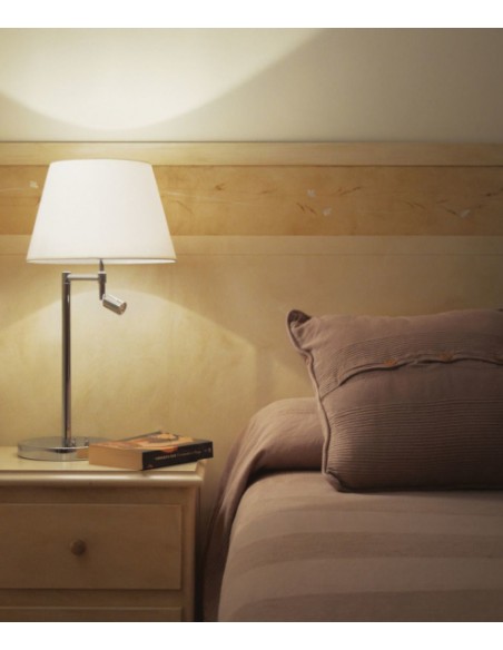 Steel table lamp without shade - Eda - Exo - Novolux