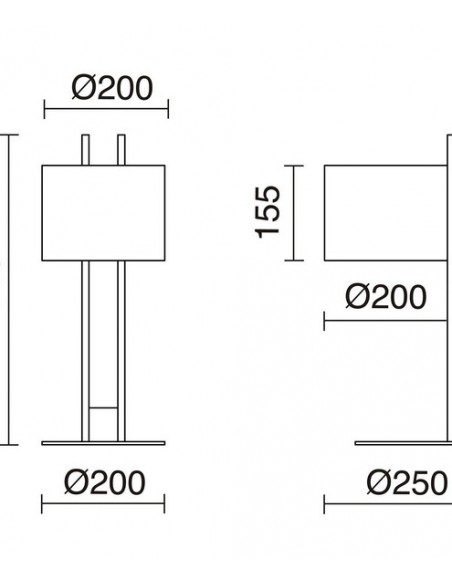 Lámpara de mesa de madera Compact – Exo - Novolux Lighting